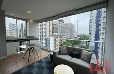 Studio com 1 dormitório para alugar, 45 m² por r$ 6.254,98/mês - moema - são paulo/sp