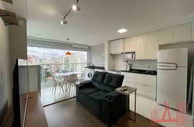 Apartamento mobiliado para locação com 1 dormitório, 1 vaga de garagem, com 43 m² - vila clementino