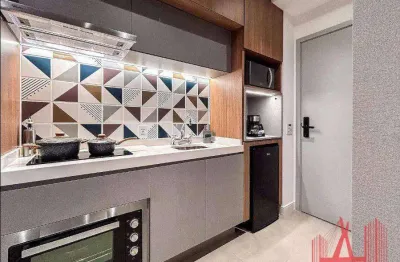 Studio com 1 dormitório para alugar, 24 m² por r$ 4.963,11/mês - pinheiros - são paulo/sp