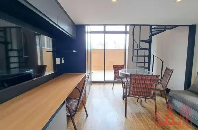 Studio mobiliado com 1 dormitório para locação, com 30 m² - perdizes