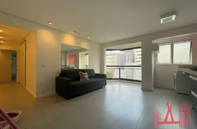 Apartamento semimobiliado à venda com 2 dormitórios, 1 vaga de garagem, com 50 m² - consolação