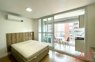 Apartamento studio mobiliado para locação com 1 dormitório, com 26 m² - vila clementino