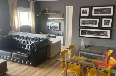 Apartamento mobiliado para locação com 1 dormitório, 1 vaga de garagem, com 67 m² - chácara klabin