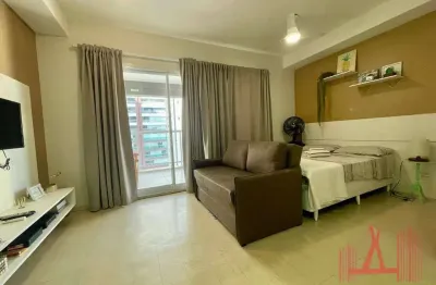 Apartamento studio mobiliado à venda com 1 dormitório, 1 vaga de garagem, com 35 m² - consolação