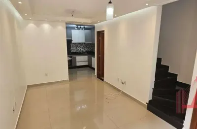 Sobrado em condomínio fechado à venda com 2 dormitórios, 2 vagas de garagem, com 65 m² - vila isolina mazzei