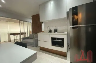 Apartamento studio mobiliado à venda com 1 dormitório, 1 vaga de garagem, com 35 m² - consolação