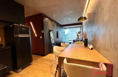 Apartamento mobiliado à venda ou locação com 1 dormitório, 1 vaga de garagem, com 60,988 m² - itaim bibi