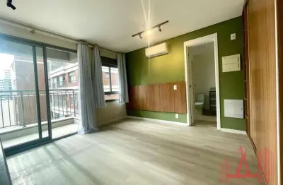 Apartamento studio semimobiliado para locação com 1 dormitório, com 28 m² - perdizes