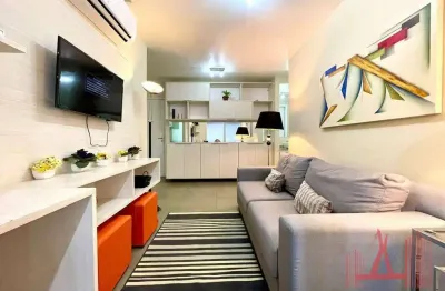 Apartamento mobiliado para locação com 1 dormitório, 1 vaga de garagem, com 52 m² - consolação