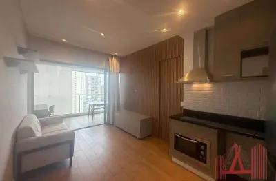 Apartamento mobiliado para locação com 1 dormitório, 1 vaga de garagem, com 45 m² - moema