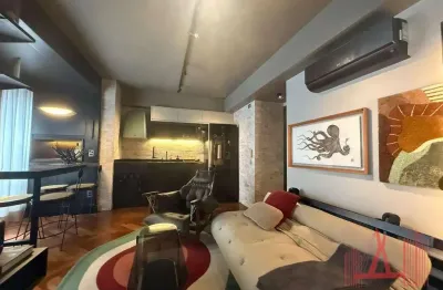 Apartamento mobiliado para locação com 1 dormitório, 1 vaga de garagem, com 38 m² - consolação