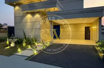 TerraVista Residencial - Casa Térrea de Alto Padrão no Residencial TerraVista – Projeto Assinado e Acabamento em Travertino