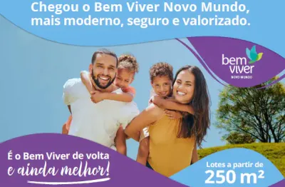 Lotes bairro bem viver novo mundo c/ documentação grátis