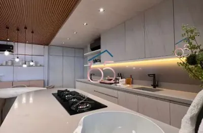 Lindo apartamento decorado no hampton bairro jardim das américas em construção