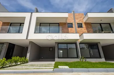 Casa em condomínio fechado com 3 quartos à venda na rua marechal lott, santa felicidade, curitiba, 139 m2 por r$ 1.263.000
