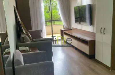 Flat com 1 dormitório, 38 m² - venda por R$ 350.000,00 ou aluguel por R$ 3.400,00/mês - Barcelona - São Caetano do Sul/SP