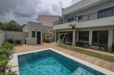 Casa sobrado com três suites a venda no parque brasil 500- cond. royal garden - paulínia sp