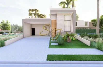 Casa terrea com três suites a venda no bairro parque brasil 500- cond.clube portinari - paulínia sp