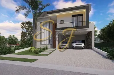 Casa sobrado com quatro suites a venda no bairro parque brasil 500- cond. santorini - paulínia sp