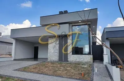 Casa terrea com três suites a venda no parque brasil 500- cond. santorini - paulínia sp