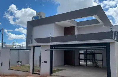 Casa nova para venda em umuarama, parque residencial da gávea, 3 dormitórios, 3 suítes, 4 banheiros, 2 vagas