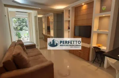 Aluga - copacabana - posto 6 - sala e quarto com varanda reformado e totalmente mobiliado