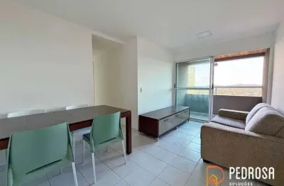 Apto com 57 m2 - 2 quartos (1 suíte) - verano ponta negra - semi mobiliado - andar alto - 1 vaga