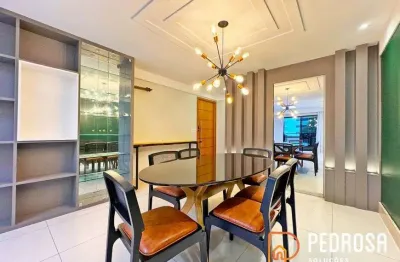 Apartamento com 111 m2 - 3 suítes- semi mobiliado - giovanni belline lagoa nova - 2 vgs - financ.