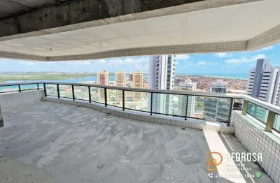 Apartamento com 220 m2 - 3 suítes - terrazzo potengi - petrópolis - vista mar - escriturado