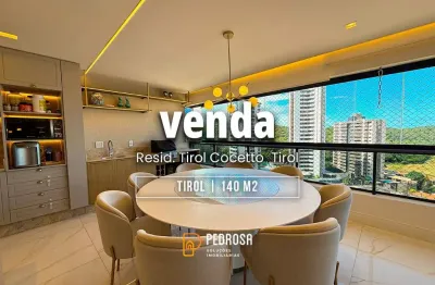 Belo apartamento com 140m2 todo reformado e de alto padrão com 2 suítes em tirol natal/rn