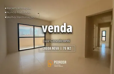 Apartamento com 76m2 | nunca habitado | 3 quartos | 2 vagas | lagoa nova natal/rn