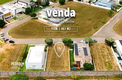 Fantastico lote plamo com 461 m2 a venda no condomínio alphaville catuana
