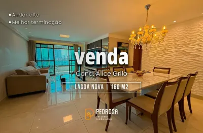 Lindo apartamento a venda de 160m2 com 4 quartos e andar alto  em lagoa nova natal /rn