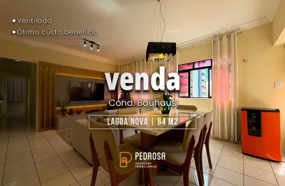 Apartamento à venda com 84 m2 - 3 quartos - no bairro de lagoa nova/natal - 2 vagas