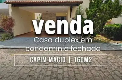 Casa em condomínio à venda com 160 m2 - 3 quartos - no bairro de capim macio/natal - 2 vagas