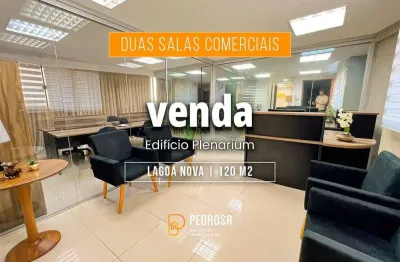 Sala à venda com 120 m2 - - no bairro de lagoa nova/natal - 2 vagas