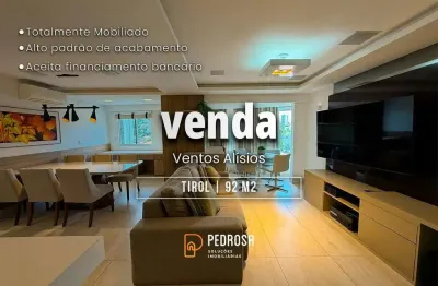 Apartamento à venda com 91 m2 - 2 quartos - no bairro de tirol/natal - 2 vagas
