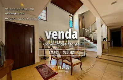 Casa à venda com 340 m2 - 3 quartos - no bairro de emaús/parnamirim - 3 vagas