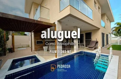 Casa de alto padrão em alphaville com 393 m² - 4 suítes - área gourmet - mobiliada
