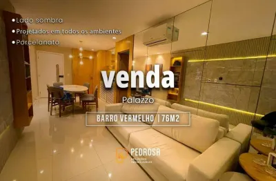 Apartamento à venda com 76 m2 - 2 quartos - no bairro de Barro Vermelho/Natal - 2 vagas