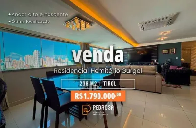 Apartamento à venda com 238 m2 - 4 quartos - no bairro de Tirol/Natal - 4 vagas
