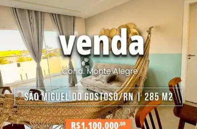 VENDA 285m2 | R$ 1.100.000,00 I 4 Suítes e Área Gourmet com Piscina I PORTEIRA FECHADA