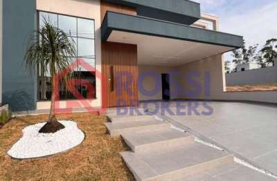 Casa em Condomínio para Venda em Indaiatuba, Loteamento Park Gran Reserve, 3 dormitórios, 3 suítes, 4 banheiros, 4 vagas