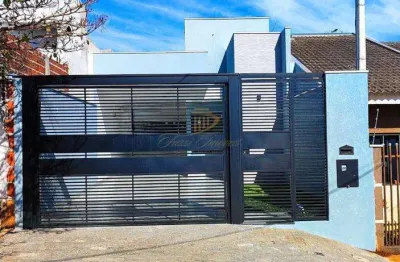 Casa à venda em maringá, jardim paris vi, com 3 quartos sendo 1 suíte, churrasqueira e portão eletrônico