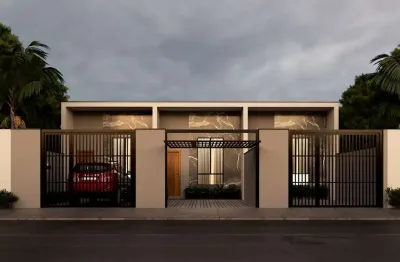 Casa geminada no aventureiro | 100 m² | 2 dormitórios | 1 vaga de garagem | 4 m de abertura