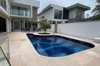 Sobrado com 6 dormitórios à venda, 360 m² por r$ 8.400.000,00 - vista linda - bertioga/sp