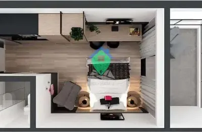 Studio à venda, 40 m² por r$ 561.800,00 - indianópolis - são paulo/sp