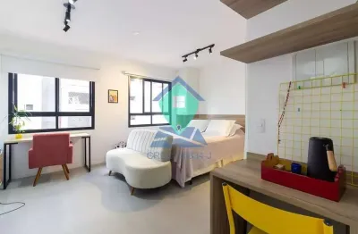 Studio 24m² para venda por r$ 525.000,00 e locação por r$ 3.350,00 em pinheiros, são paulo, sp