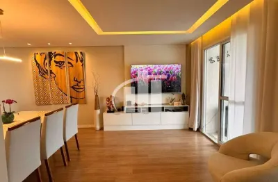 Apartamento exclusivo à venda 78m², 2quartos, sala estendida, semi-mobiliado, estrutura de lazer completo, condomínio you bosque da saúde