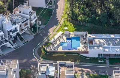 Terreno plano em condomínio fechado à venda, 124 m² por r$ 299.000 - santa cândida - curitiba/pr